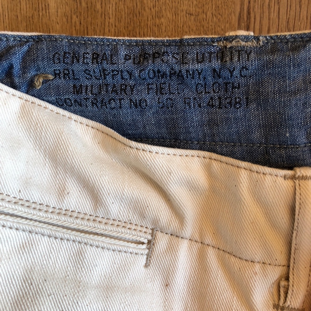 RRL RIGID SELVAGE CHINO